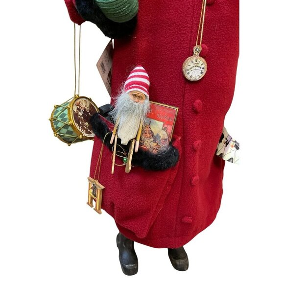 Dee Gann for Raz Imports 29 inch Plush Embellished Detailed VTG Santa Figure NWT - Picture 2 of 10